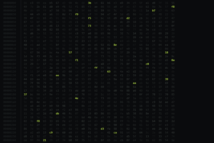 Hex view